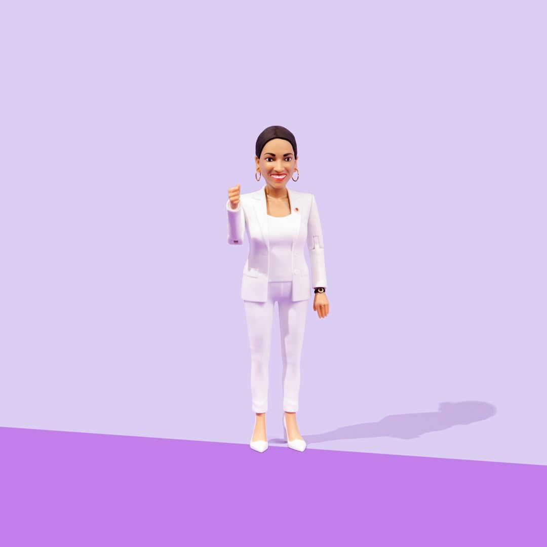 Alexandria Ocasio-Cortez Real Life Political Action Figure: US Female Representative AOC Collectible Figurine Perfect for Collectors, Gag Gift, Funny Idea & Souvenirs
