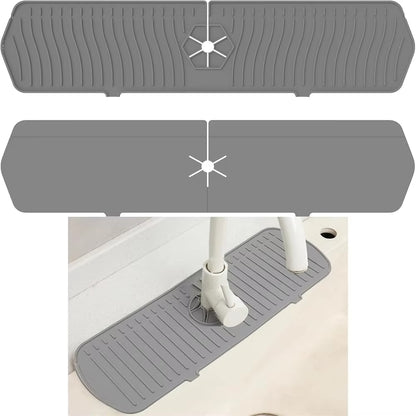 Silicone Sink Splash Guard and Drain Mat - Protect Your Kitchen & Bathroom Countertops!
