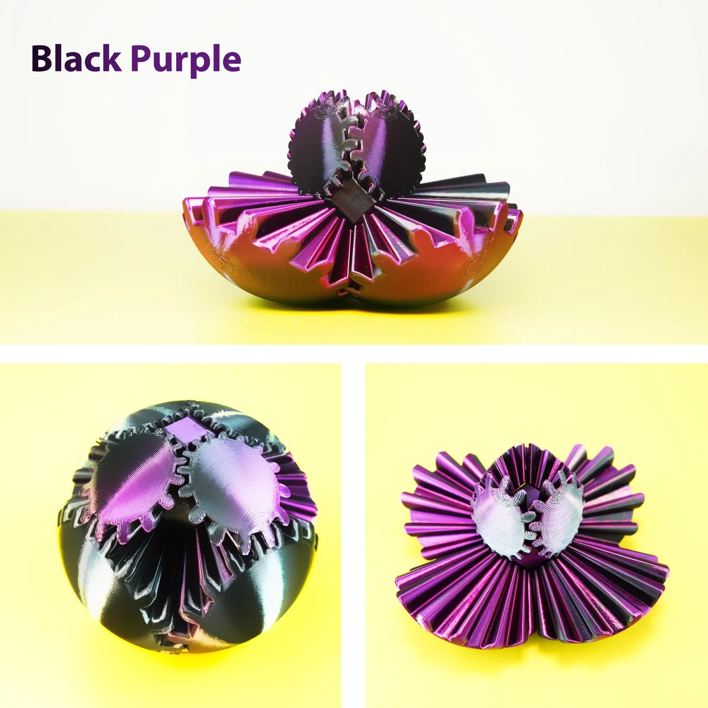 Transformable 3D Printed Gear Ball Fidget Toy - Stress Relief Desk Sphere for Kids and Adults, Perfect Easter & Birthday Gift!