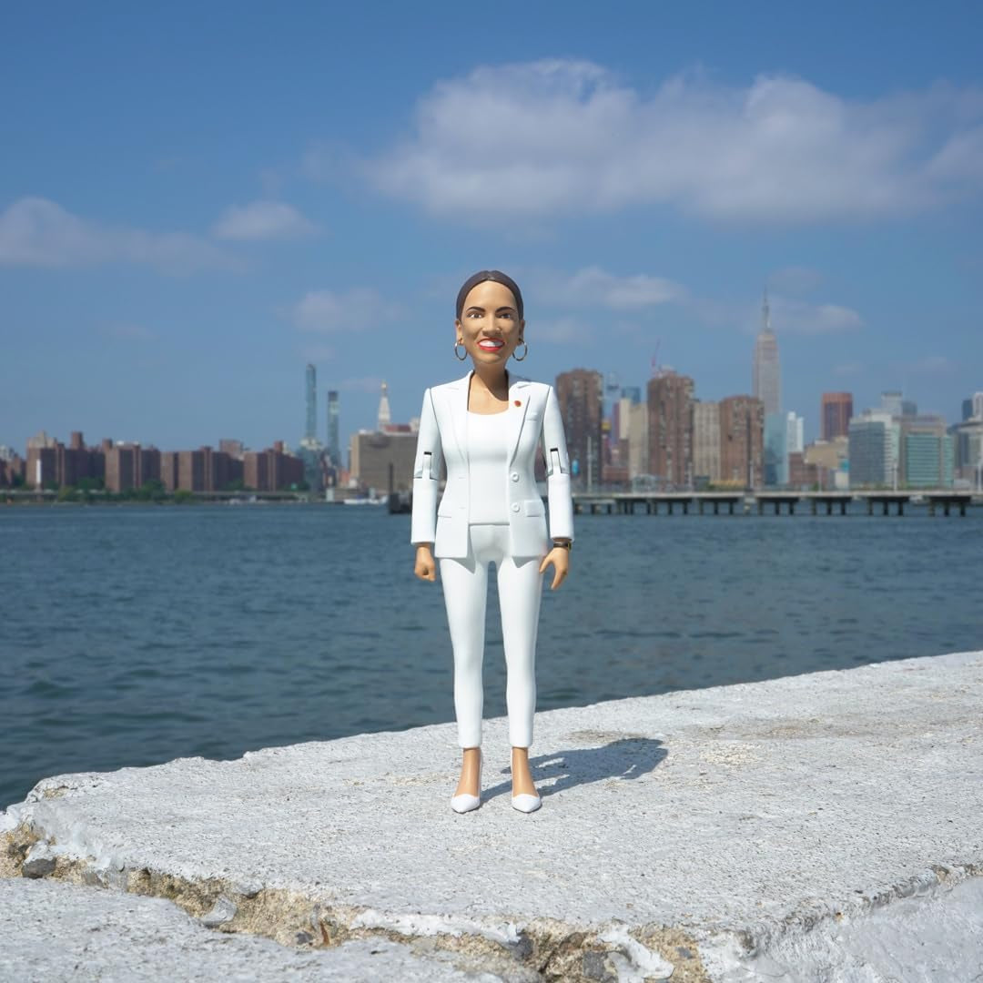 Alexandria Ocasio-Cortez Real Life Political Action Figure: US Female Representative AOC Collectible Figurine Perfect for Collectors, Gag Gift, Funny Idea & Souvenirs