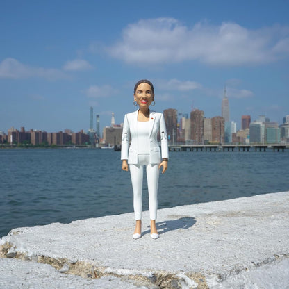 Alexandria Ocasio-Cortez Real Life Political Action Figure: US Female Representative AOC Collectible Figurine Perfect for Collectors, Gag Gift, Funny Idea & Souvenirs