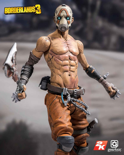 Borderlands 3 Psycho 7-Inch Action Figure — 12+ Points of Articulation, Buzz Axe Accessory, Borderlands 3 Window Box Packaging