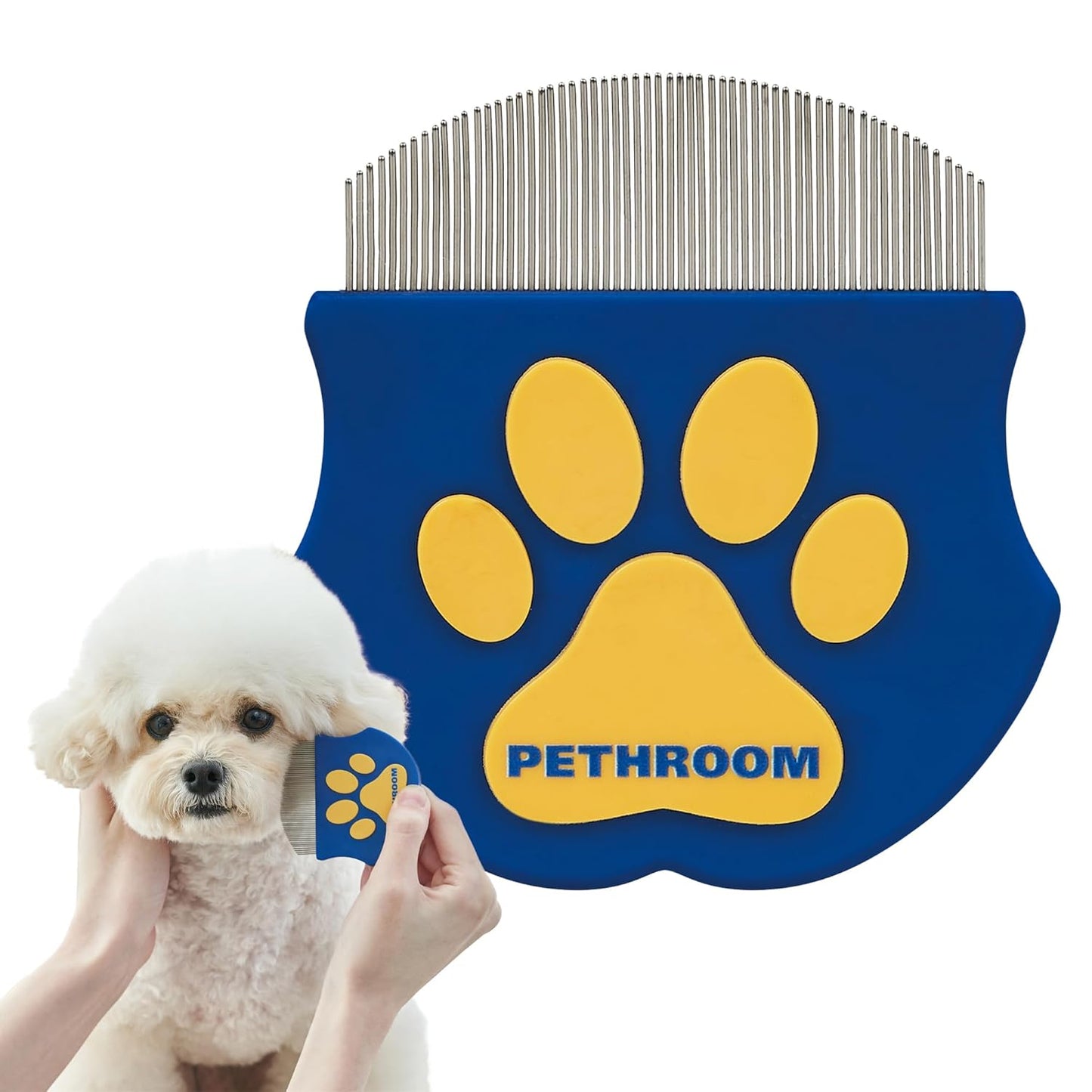 Gentle Pet Eye Comb – Stainless Steel Grooming Tool for Cats & Dogs