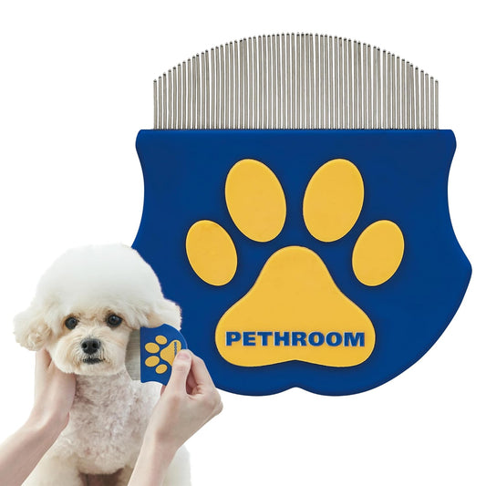 Gentle Pet Eye Comb – Stainless Steel Grooming Tool for Cats & Dogs