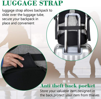 Anti-Theft Travel Laptop Backpack – Smart Organizer Bag for Work, School & Flights