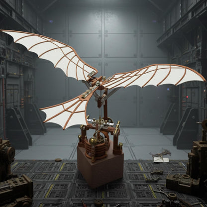 Da Vinci Flying Machine Music Box – DIY Mechanical Ornithopter Display Kit