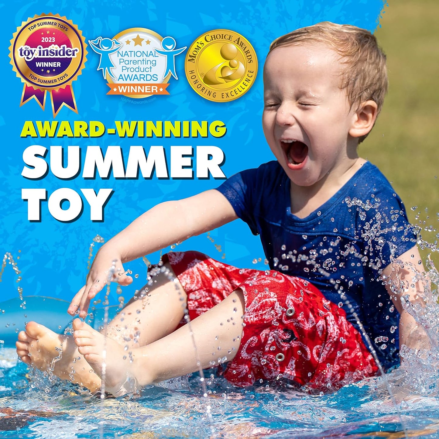 Backyard Splash Pad Sprinkler – 60-Inch Kids Water Play Mat