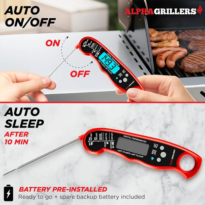 Instant Read Digital Meat Thermometer – Perfect Cooking & Grilling Tool for Professionals – Ideal Gift for Men, Dad, Husband, Boyfriend