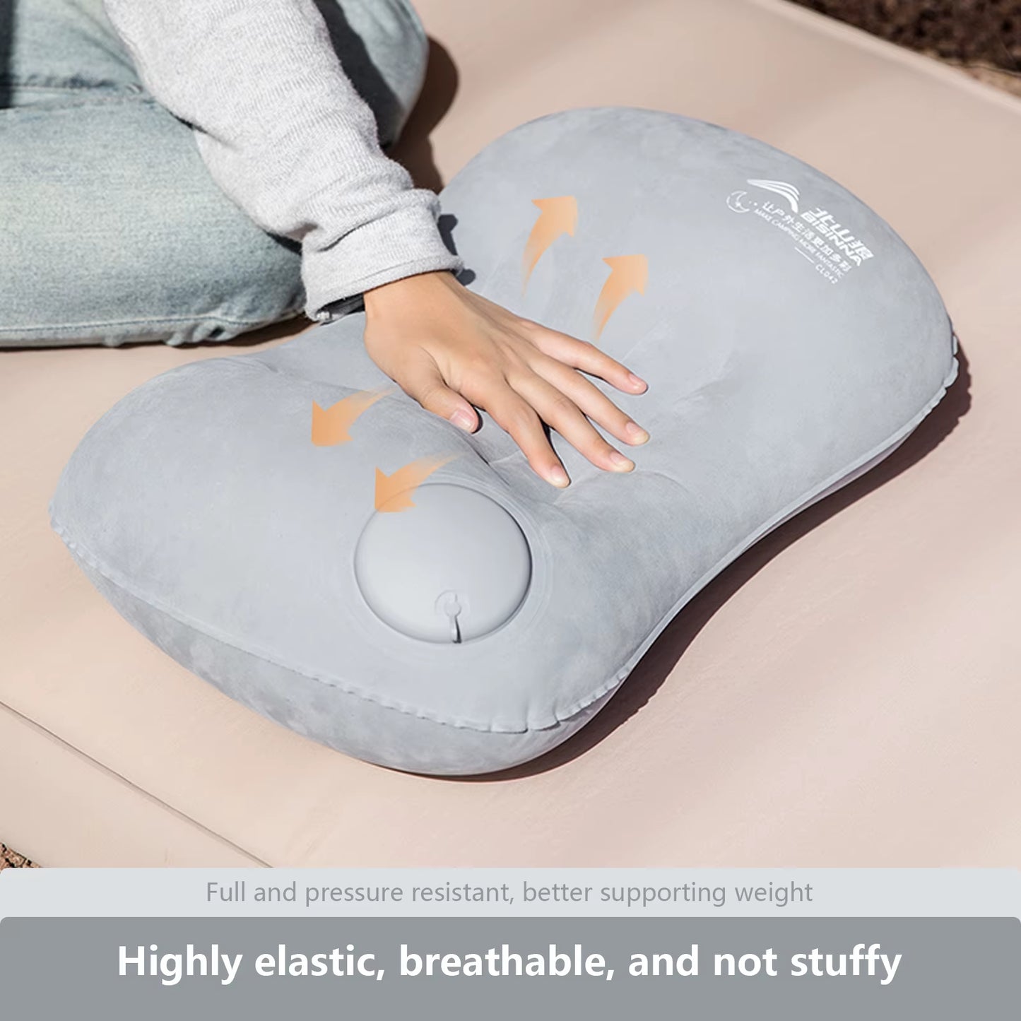 Ultralight Inflatable Camping Pillow - Portable Air Pillow for Ultimate Neck & Lumbar Support on Your Adventures