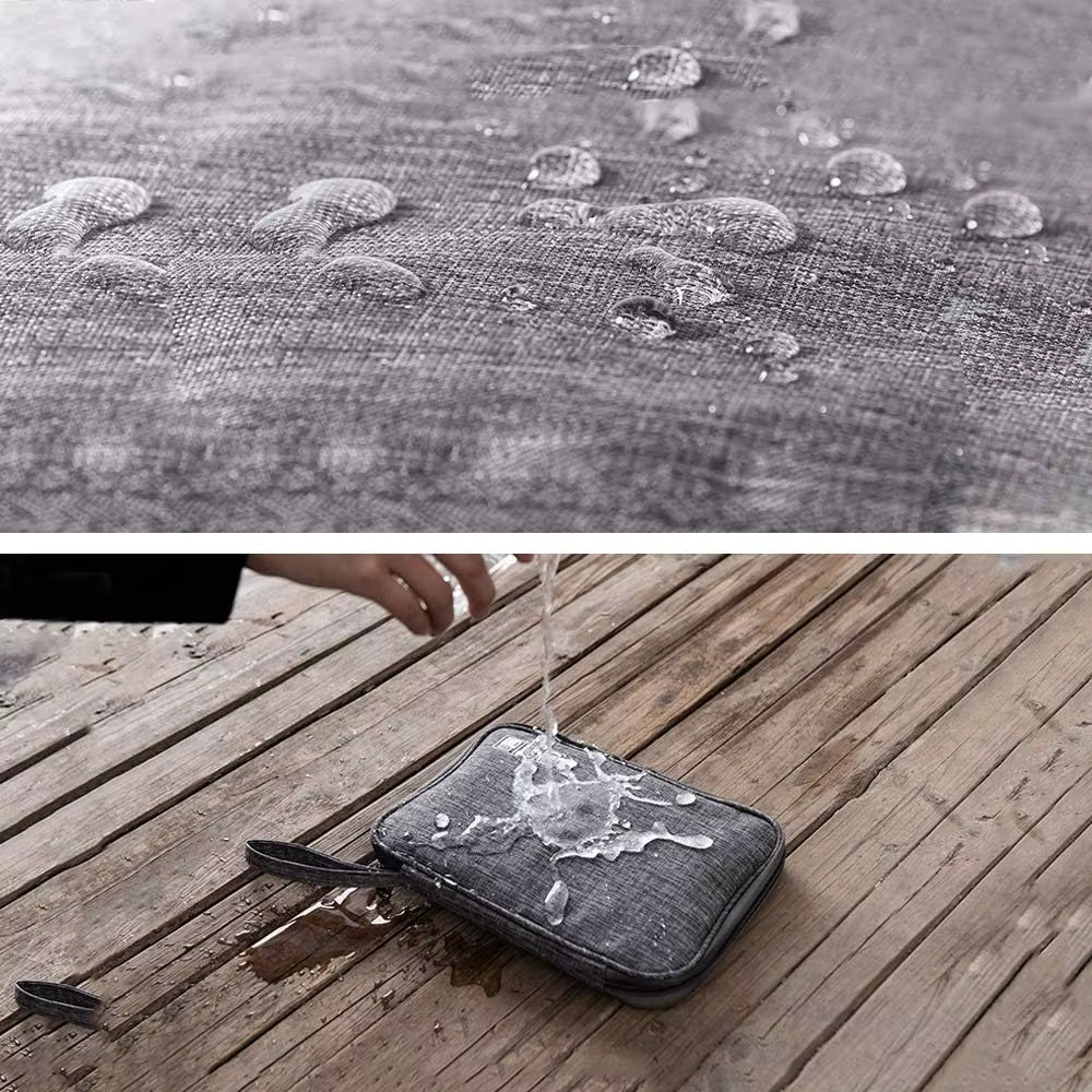 Ultimate Waterproof Electronics Organizer Bag - Travel-Friendly Cable Storage Pouch for All Your Accessories