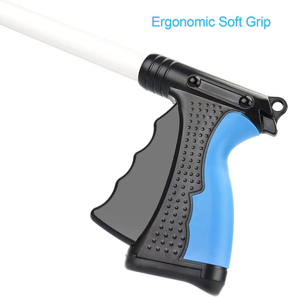 32" Lightweight Grabber Reacher Tool - Perfect Mobility Aid for Elderly, Litter Picker & Trash Claw (Blue)