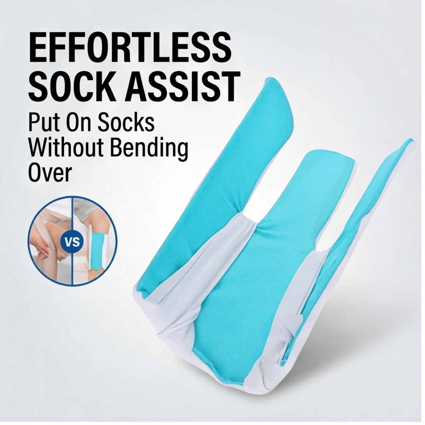 Revolutionary No-Bend Sock Aid Tool for Seniors, Disabled, and Pregnant - Effortless Sock Assistance!