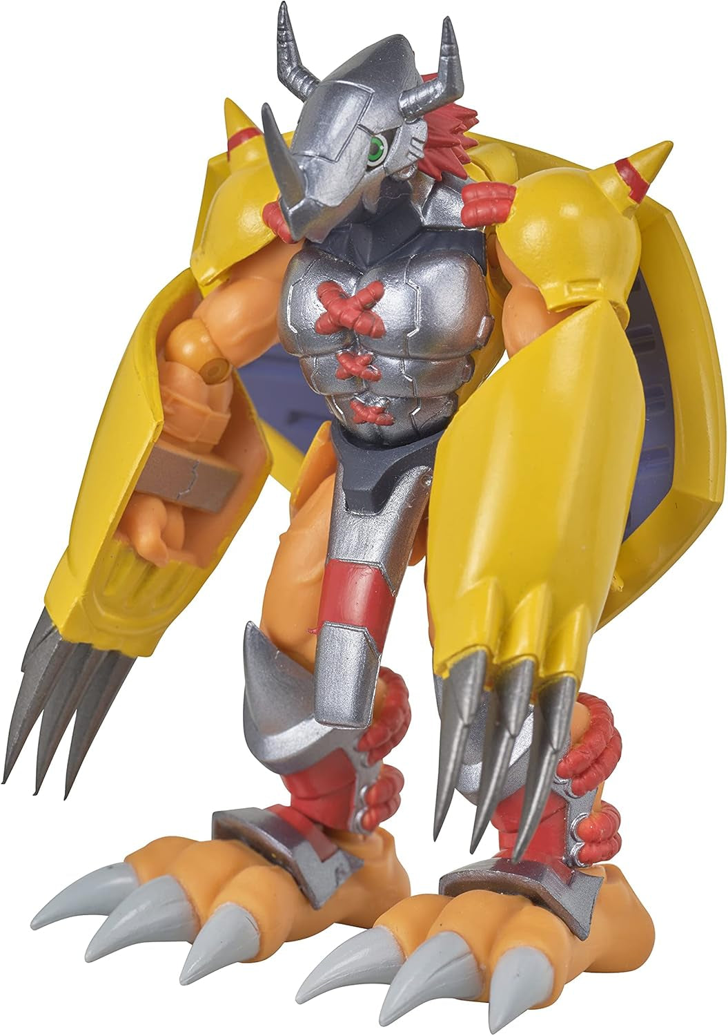 Bandai SHODO Digimon Adventure WarGreymon 3.5-Inch Poseable Figure — Yellow Armor, Dramon Killers, Anime-Accurate Detail, Ultimate Evolution