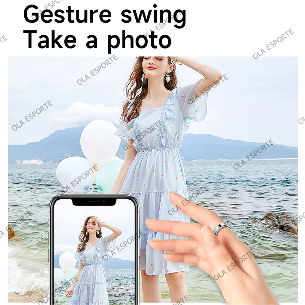 R10 Smart Ring 2026 - Health & Sleep Monitor, 5ATM Waterproof, Multi-Sport Mode, Includes Charging Case for Men & Women