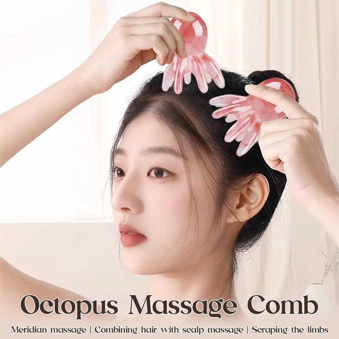 Octopus Shape Scalp Massage Comb - Relax and Rejuvenate Anywhere!