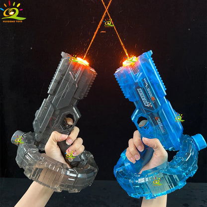 HUIQIBAO Ultimate Electric Water Gun - High-Capacity Automatic Water Pistol with LED Lights for Epic Summer Fun!