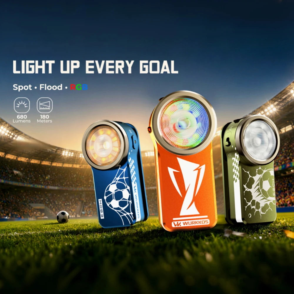 Compact RGB Mini Clip Light - 680LM USB Rechargeable Pocket Flashlight with Magnetic Base