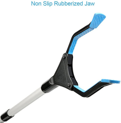 32" Lightweight Grabber Reacher Tool - Perfect Mobility Aid for Elderly, Litter Picker & Trash Claw (Blue)