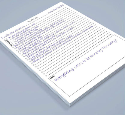 Daily To Do List Notepad — Priority Checklist Planner Pad, Task Organizer, 100 GSM, Multiple Sizes, Undated, Home & Office