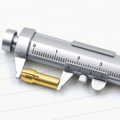 Multifunctional Caliper Pen - 0.5mm Ballpoint & Gel Ink Creative Stationery