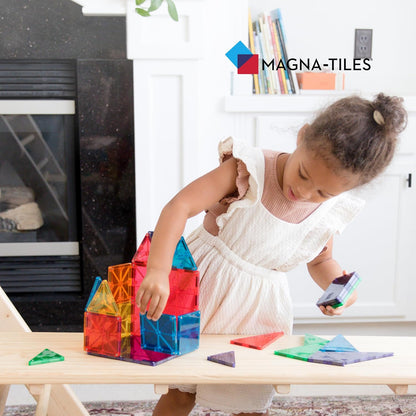 Unleash Creativity with MAGNA-TILES Classic 32-Piece Magnetic Building Set - The Original Construction Toy for Endless Fun!