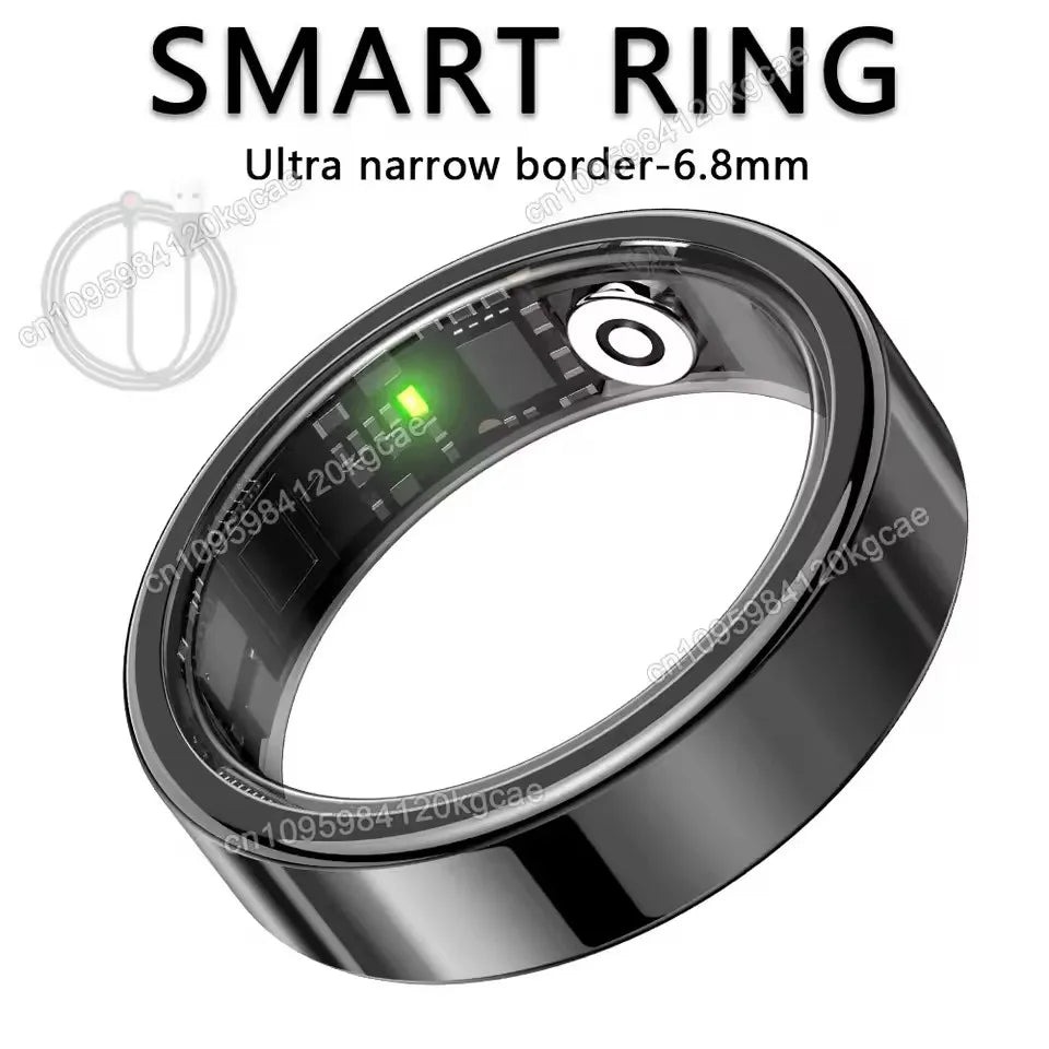 2026 Smart Ring: Heart Rate, Blood Pressure, Sleep Monitoring & Motion Tracking - IP68 Waterproof Gift for Men & Women