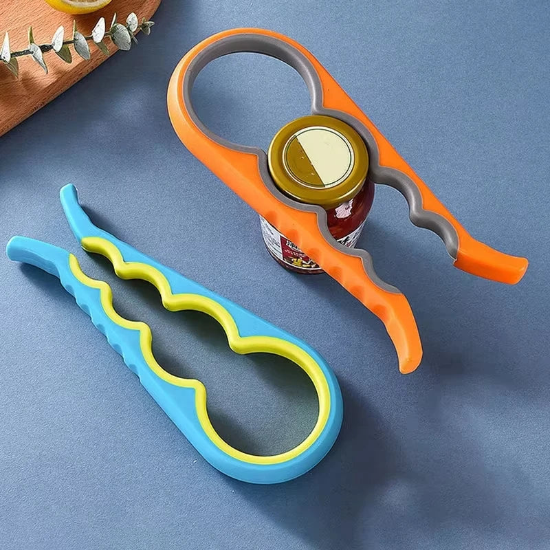 Ultimate 4-in-1 Kitchen Tool: Easy Grip Jar, Lid, and Can Opener - Your Essential Home Helper!
