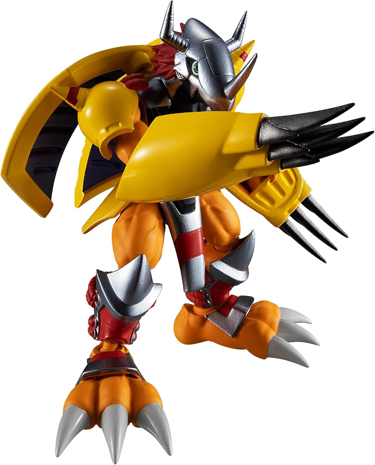 Bandai SHODO Digimon Adventure WarGreymon 3.5-Inch Poseable Figure — Yellow Armor, Dramon Killers, Anime-Accurate Detail, Ultimate Evolution