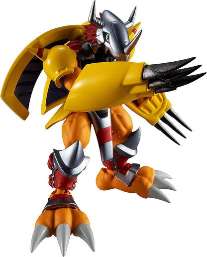 Bandai SHODO Digimon Adventure WarGreymon 3.5-Inch Poseable Figure — Yellow Armor, Dramon Killers, Anime-Accurate Detail, Ultimate Evolution