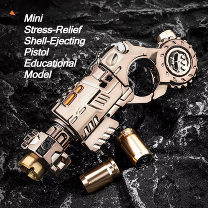 Shell-Ejecting Alloy Toy Pistol Set - Ultimate Stress Relief Fidget Spinner & EDC Desk Gadget for Teen Boys