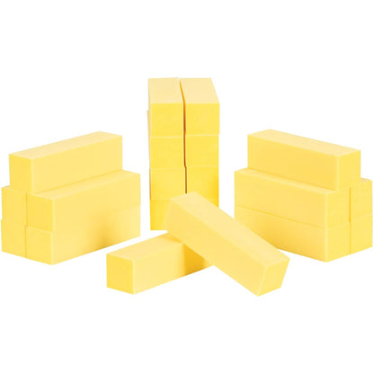 Ultra Gold Four-Sided Nail Buffing Block, 240 Grit, 3.75" L x 1" W x 1" H, Pack of 20 for Manicure and Pedicure Use