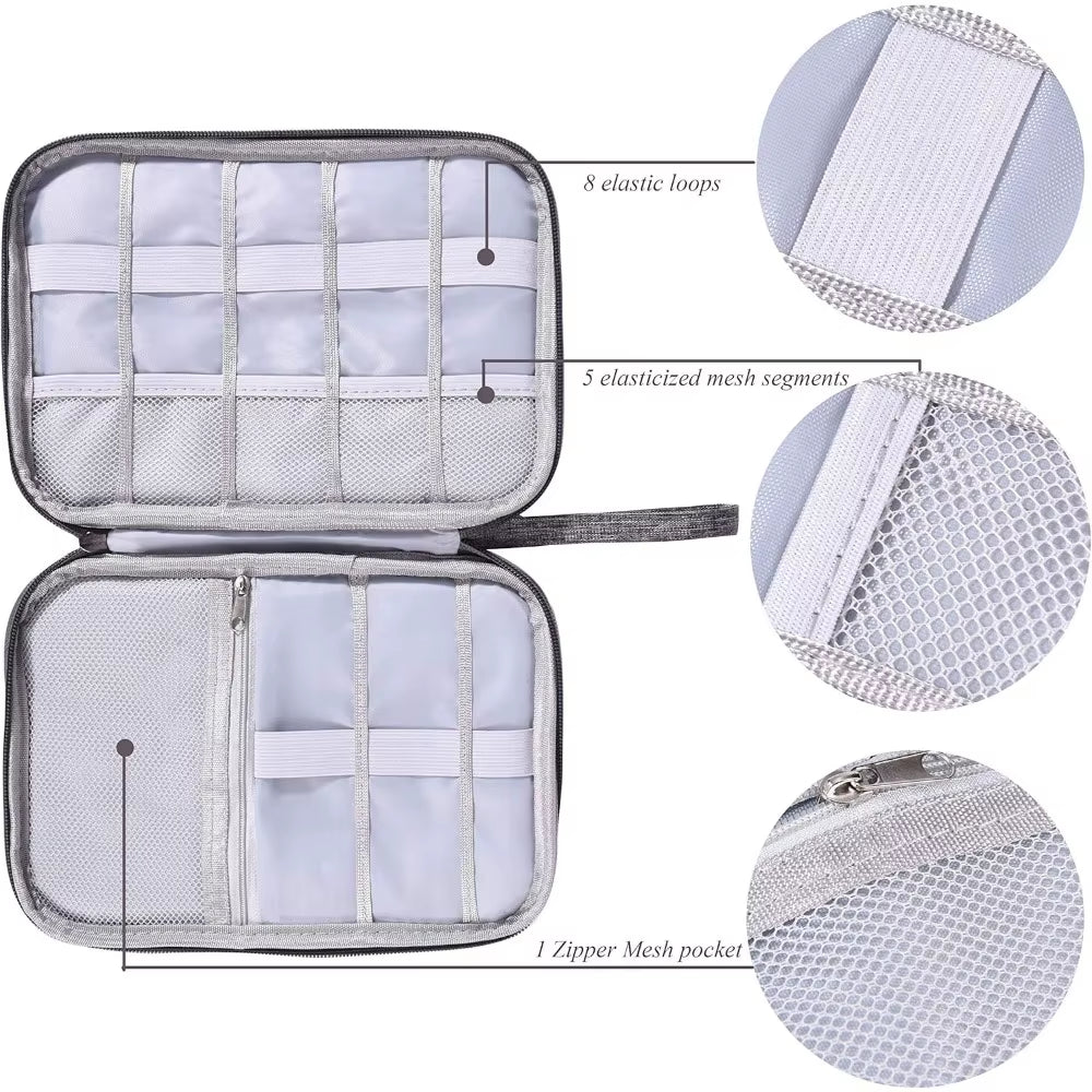 Ultimate Waterproof Electronics Organizer Bag - Travel-Friendly Cable Storage Pouch for All Your Accessories