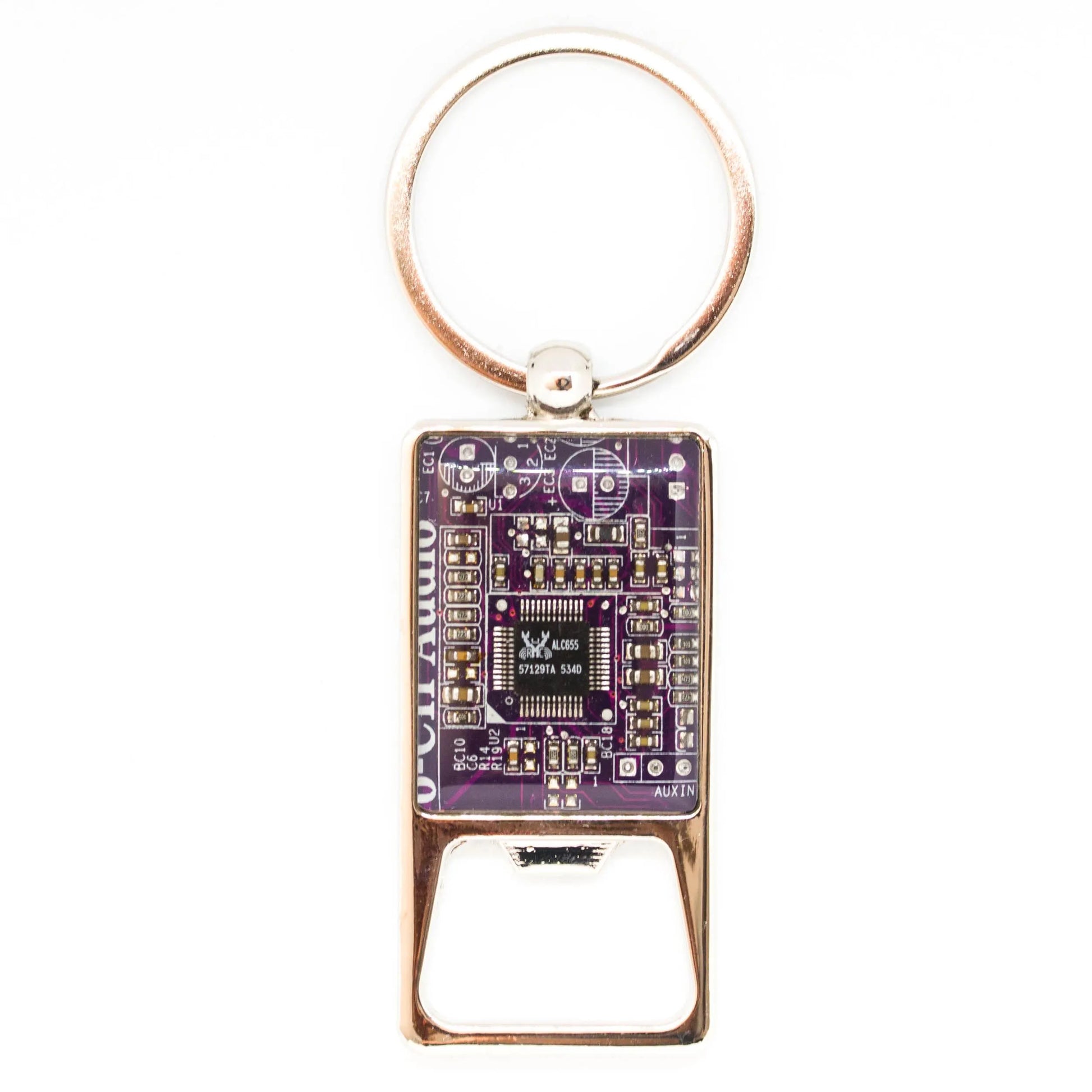 Custom Circuit Board Bottle Opener Keychain - Perfect Groomsmen Gift for Him