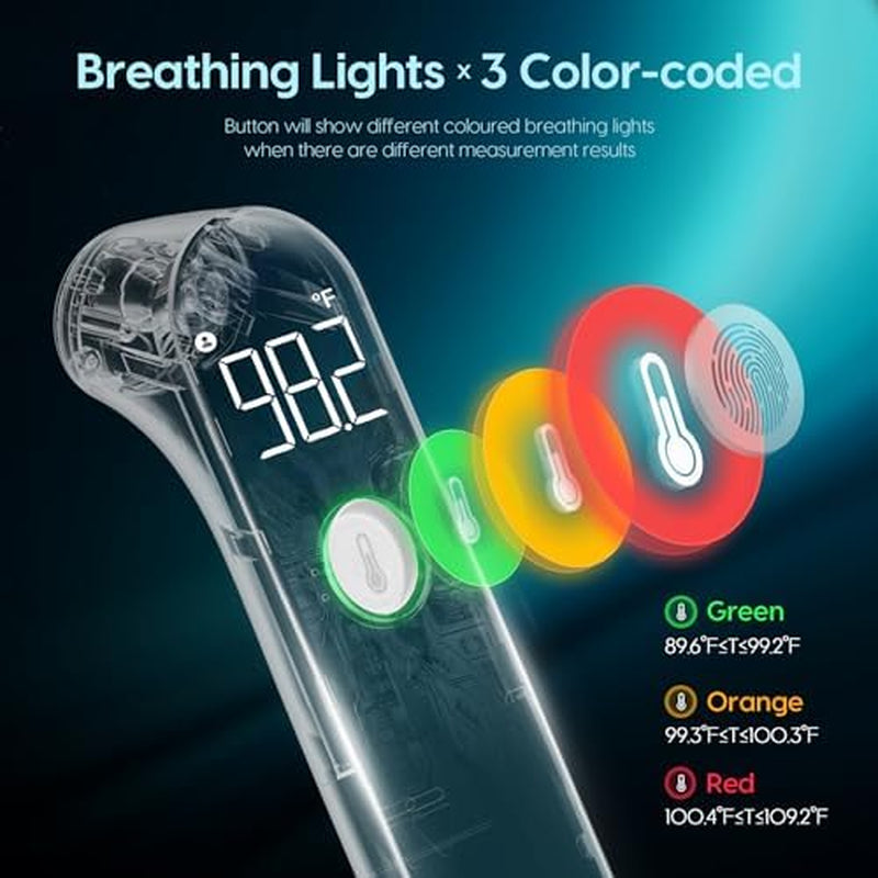 No-Touch Digital Thermometer – Fast Forehead & Object Temperature Reader for Home