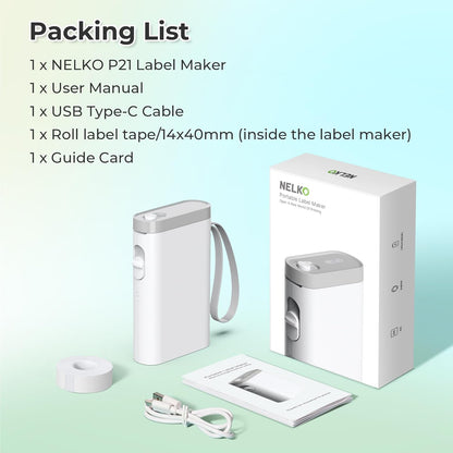 Bluetooth Mini Label Maker – Wireless Thermal Organizer Printer for Home, Desk & School