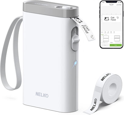 Bluetooth Mini Label Maker – Wireless Thermal Organizer Printer for Home, Desk & School