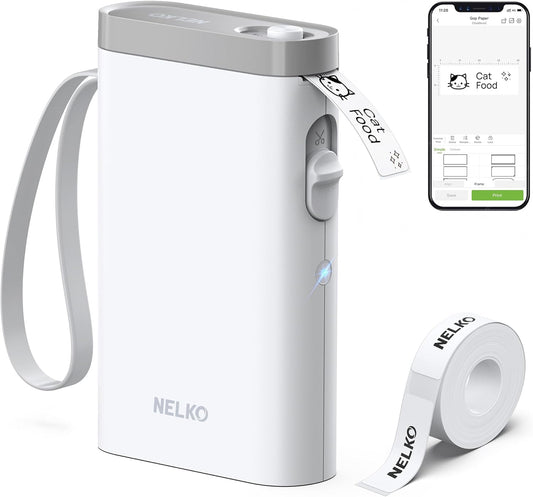 Bluetooth Mini Label Maker – Wireless Thermal Organizer Printer for Home, Desk & School