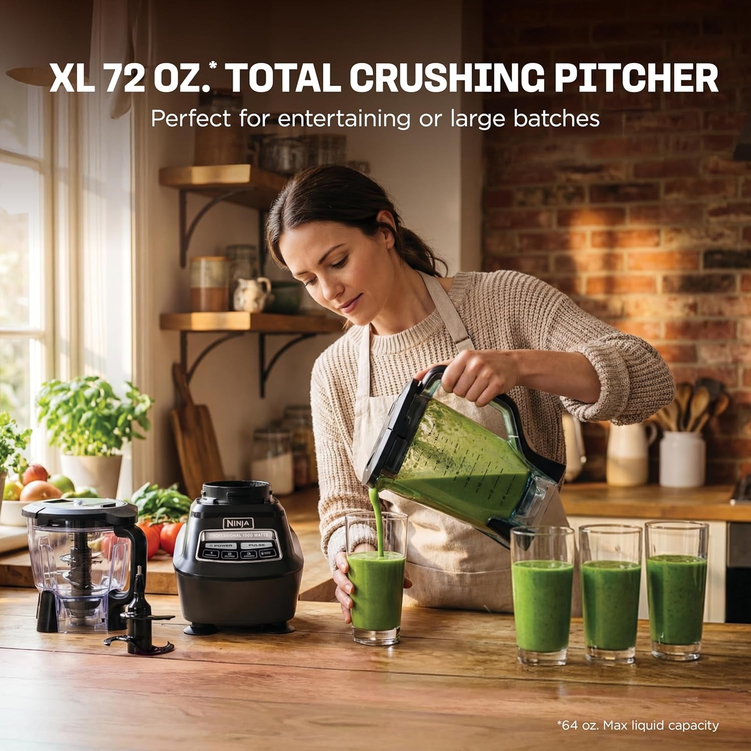 All-in-One Blender & Food Processor System – Smoothie, Chopping & Meal Prep Machine