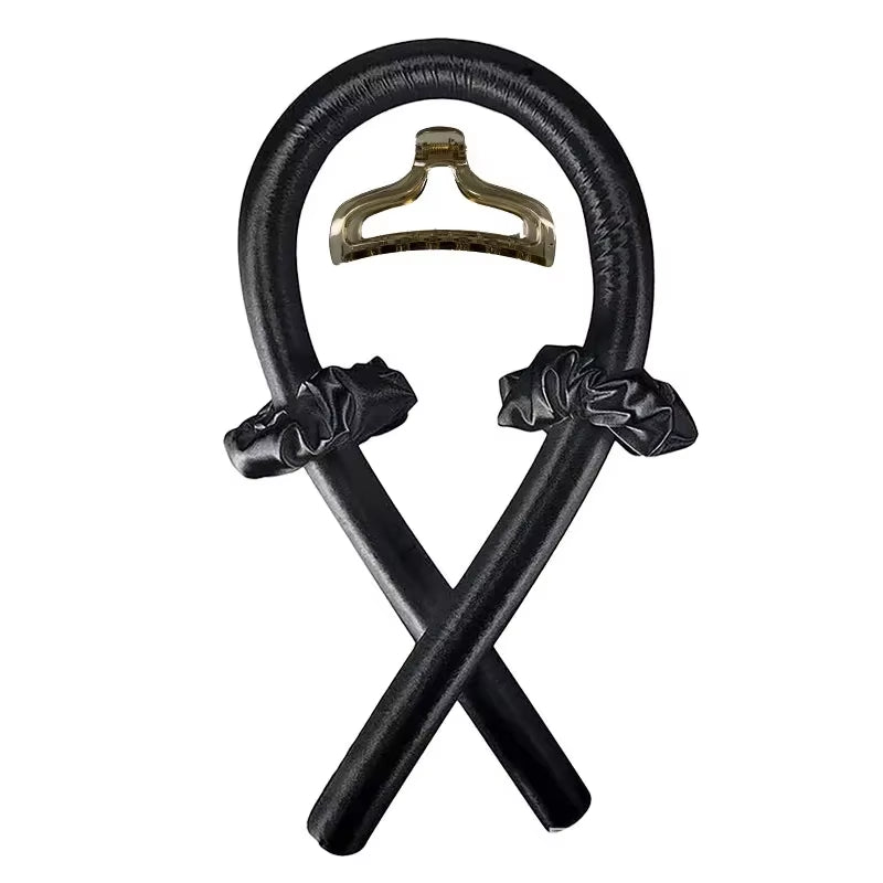 Silk Heatless Curling Rod Headband - Effortless Soft Curls While You Sleep!
