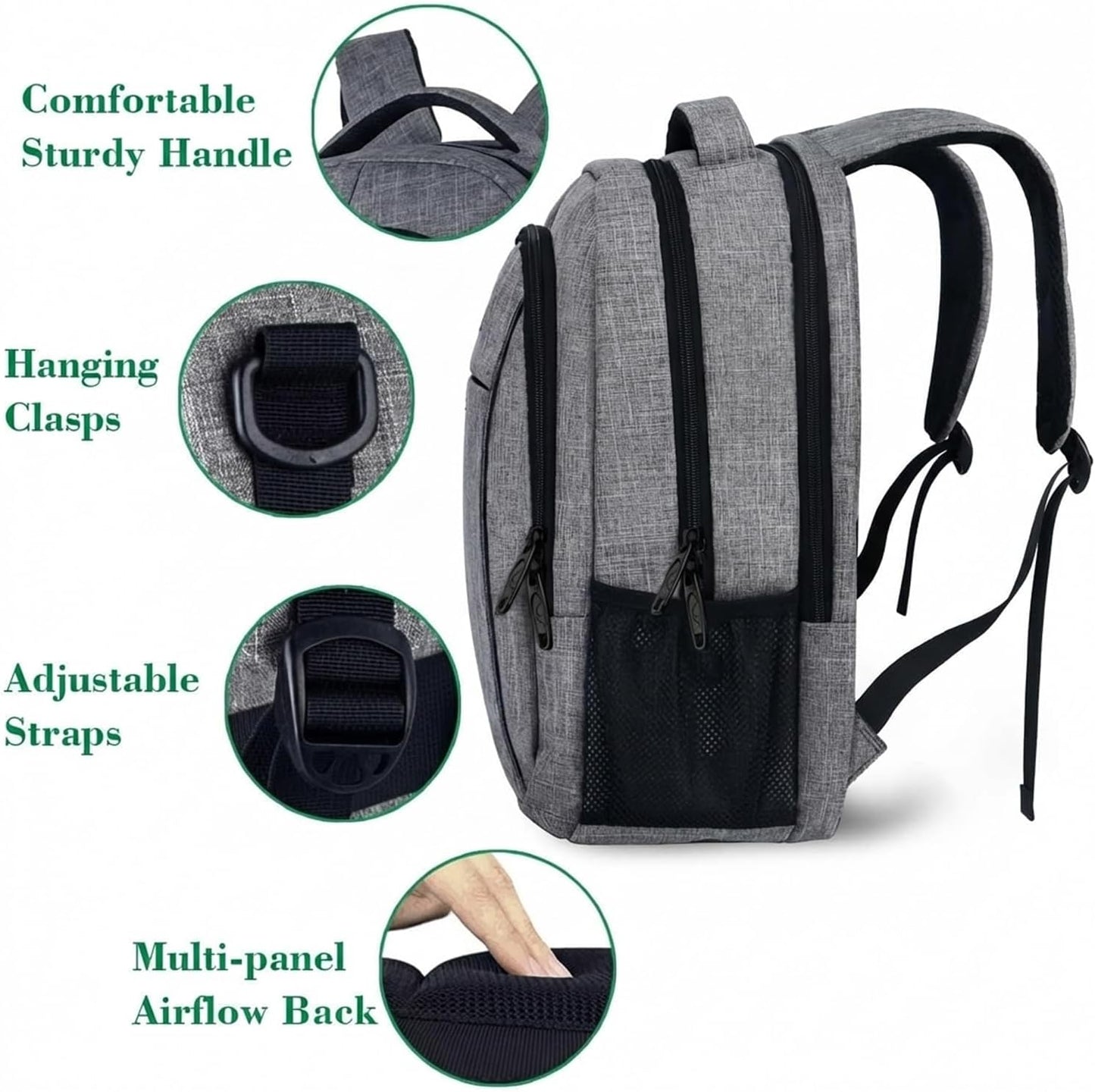 Anti-Theft Travel Laptop Backpack – Smart Organizer Bag for Work, School & Flights
