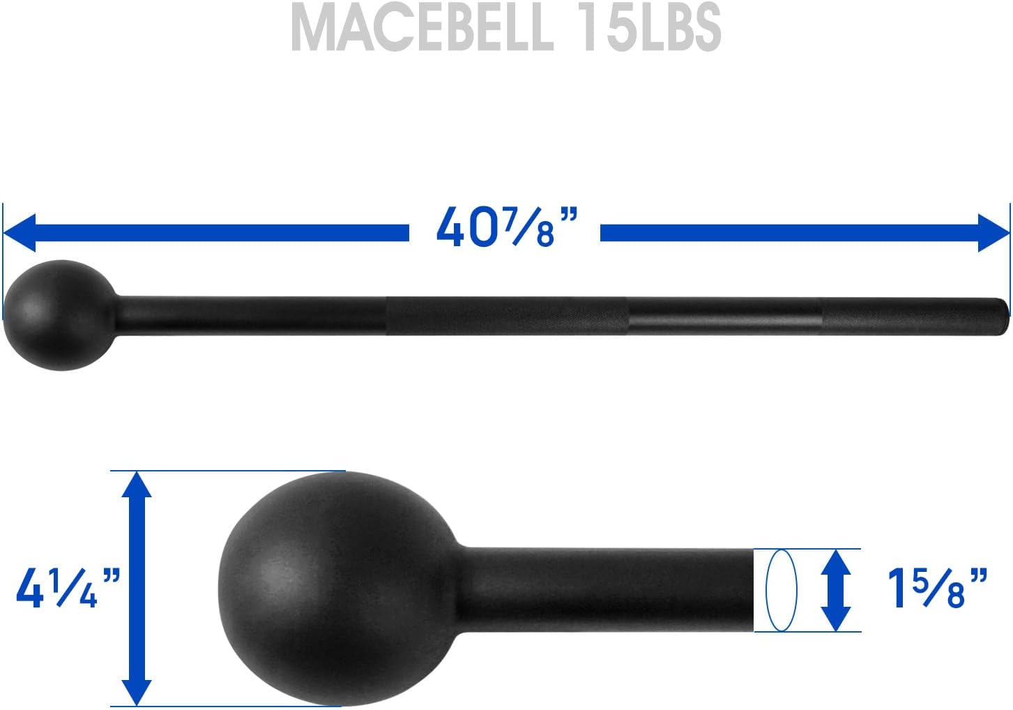 Steel Mace Bell for Comprehensive Strength Training - Full Body Workouts for Muscles, Shoulders, Grips, and Forearms - Available in 5 to 30 LB Options for Men and Women