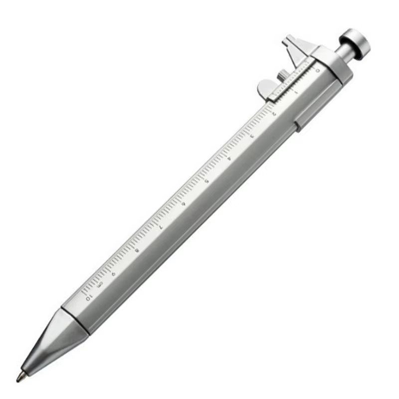 Multifunctional Caliper Pen - 0.5mm Ballpoint & Gel Ink Creative Stationery