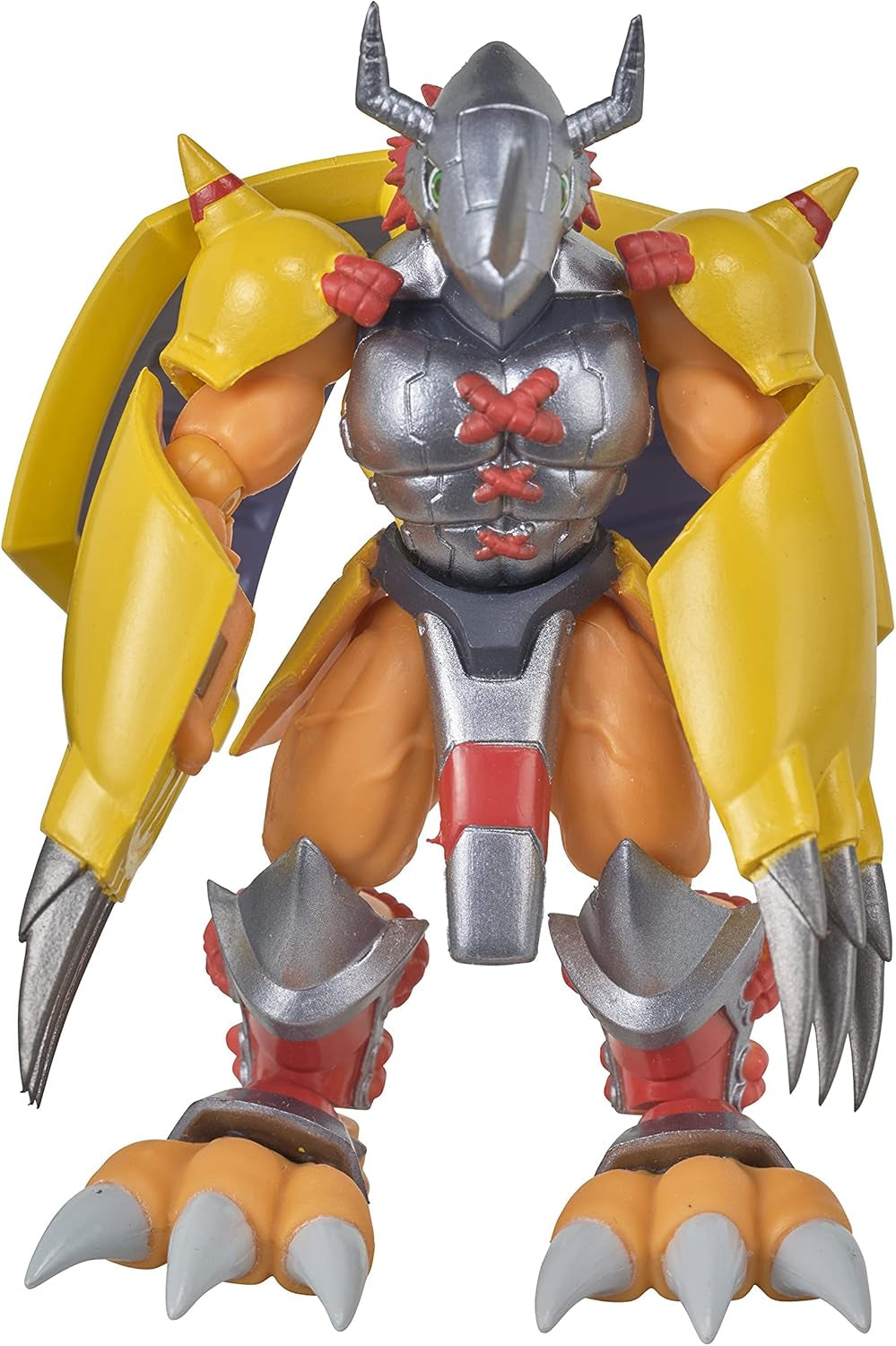 Bandai SHODO Digimon Adventure WarGreymon 3.5-Inch Poseable Figure — Yellow Armor, Dramon Killers, Anime-Accurate Detail, Ultimate Evolution