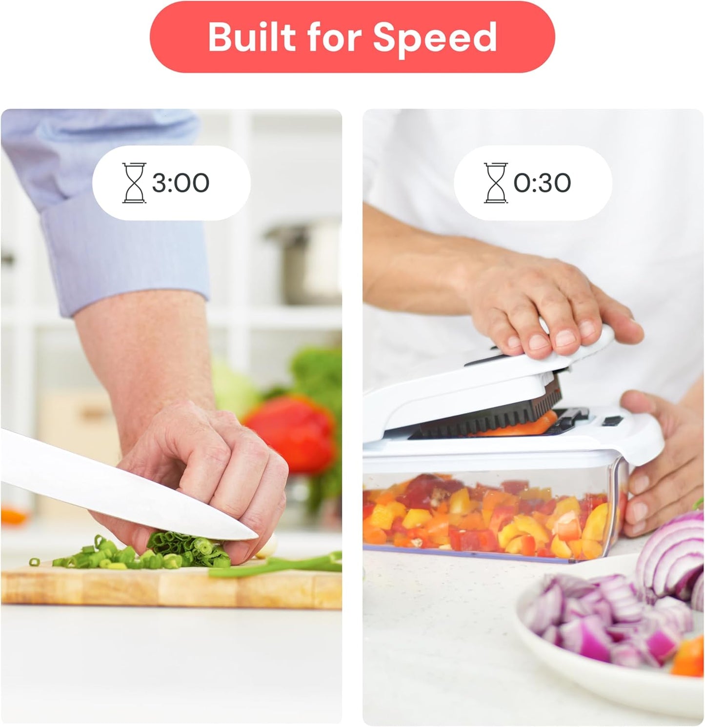All-in-One Vegetable Chopper – Fast Onion Dicer & Meal Prep Kitchen Gadget