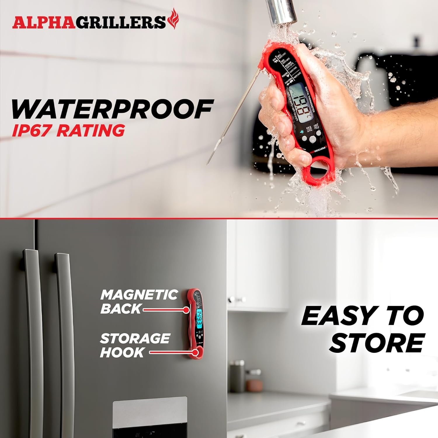Instant Read Digital Meat Thermometer – Perfect Cooking & Grilling Tool for Professionals – Ideal Gift for Men, Dad, Husband, Boyfriend