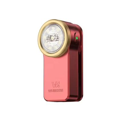 Compact RGB Mini Clip Light - 680LM USB Rechargeable Pocket Flashlight with Magnetic Base