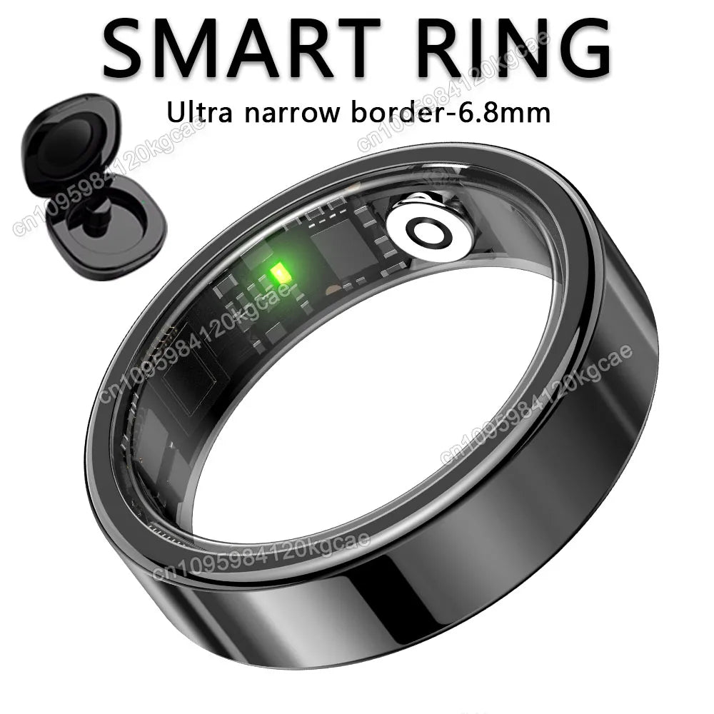 R10 Smart Ring 2026 - Health & Sleep Monitor, 5ATM Waterproof, Multi-Sport Mode, Includes Charging Case for Men & Women