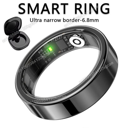 R10 Smart Ring 2026 - Health & Sleep Monitor, 5ATM Waterproof, Multi-Sport Mode, Includes Charging Case for Men & Women
