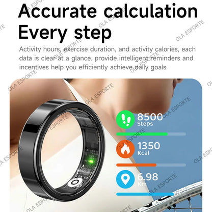 2026 Smart Ring: Heart Rate, Blood Pressure, Sleep Monitoring & Motion Tracking - IP68 Waterproof Gift for Men & Women
