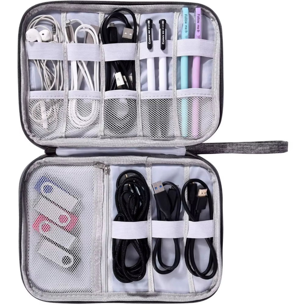 Ultimate Waterproof Electronics Organizer Bag - Travel-Friendly Cable Storage Pouch for All Your Accessories